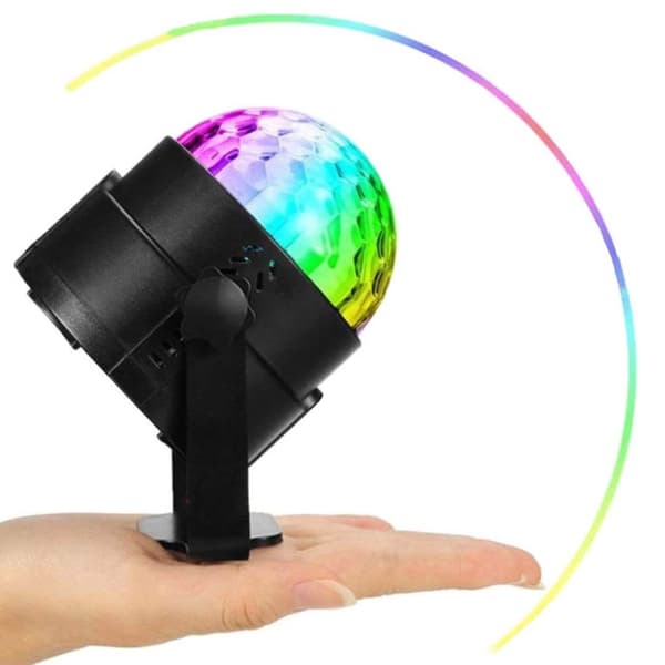 Disco lampe | Disco ball RGB med fjernkontroll og stemmekontroll