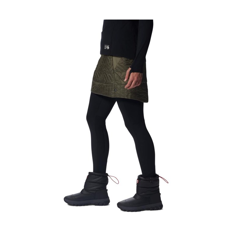 Mountain Hardwear Trekkin Insulated Mini Skirt Women Stone Green