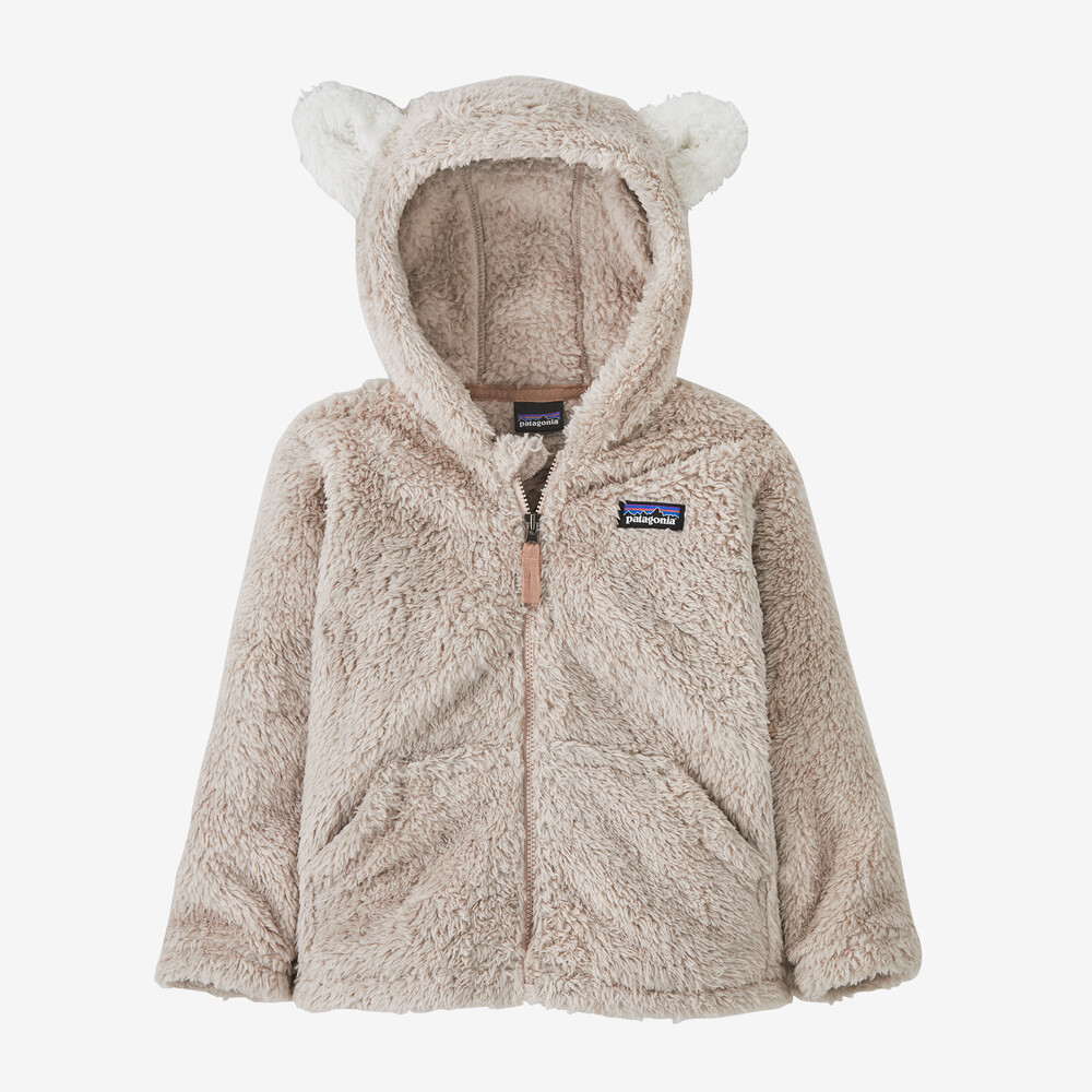 Baby-Fleece-Kapuzenpullover mit Fellmotiven