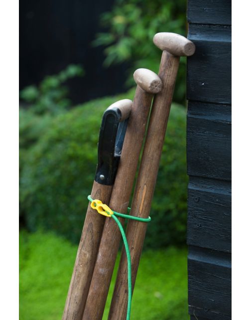 Nature Elastische Band Met Clip - Klim-En Geleide Artikel - 0.5x0.5x65 cm Groen