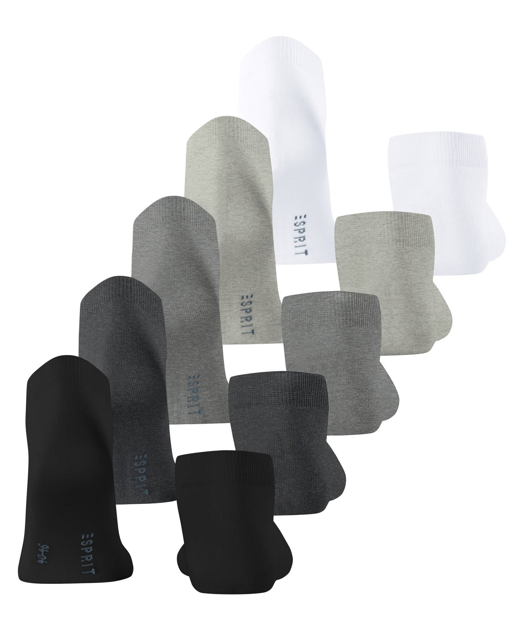 Esprit| Herren Sneakersocken Solid-Mix 5-Pack