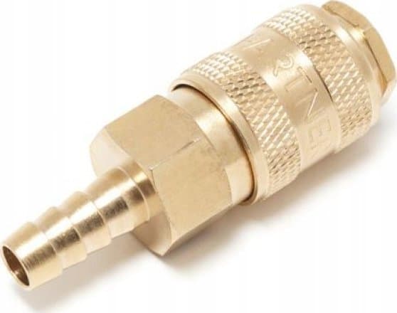 Partner Pneumatisk hurtigkobling med fiskebeinsventil 10mm (messing)
