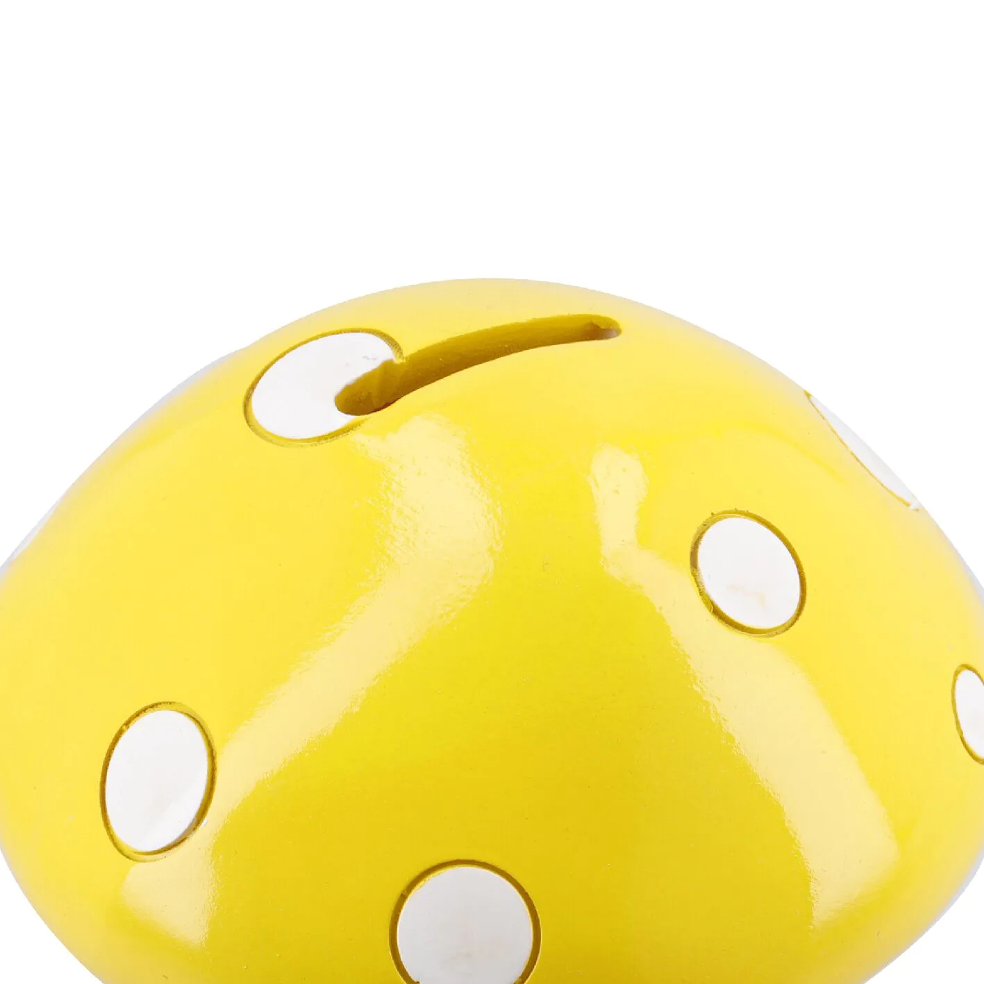 Spardose Pilz, gelb, 15 cm