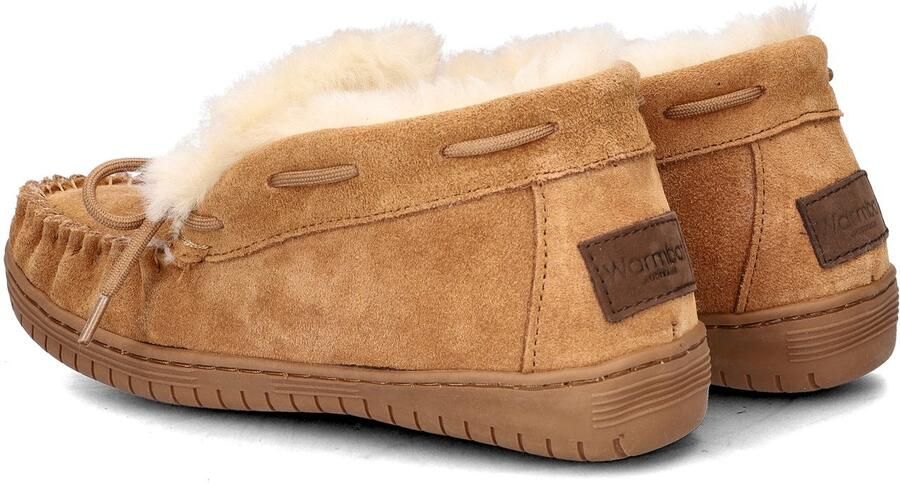 Warmbat Australia suède pantoffels cognac