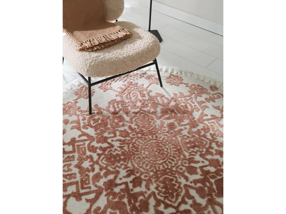Tapis rond Elias Terracotta ø 150 cm rond