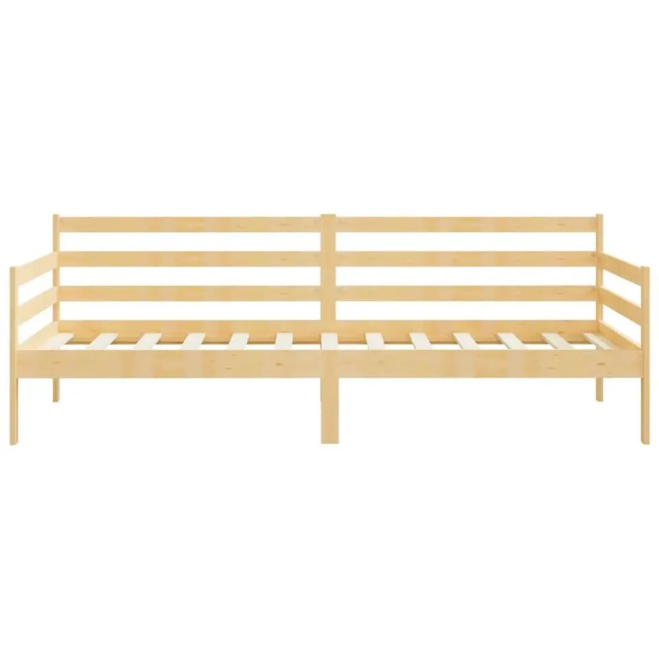 vidaXL - Bedbank - Naturel - Massief grenenhout - 90x200 cm