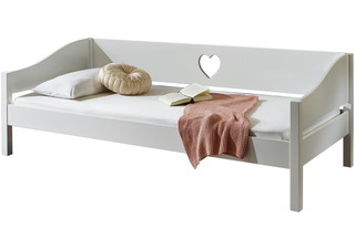 Einzelbett ELSA - weiß - Buche massiv - 90x200 cm
