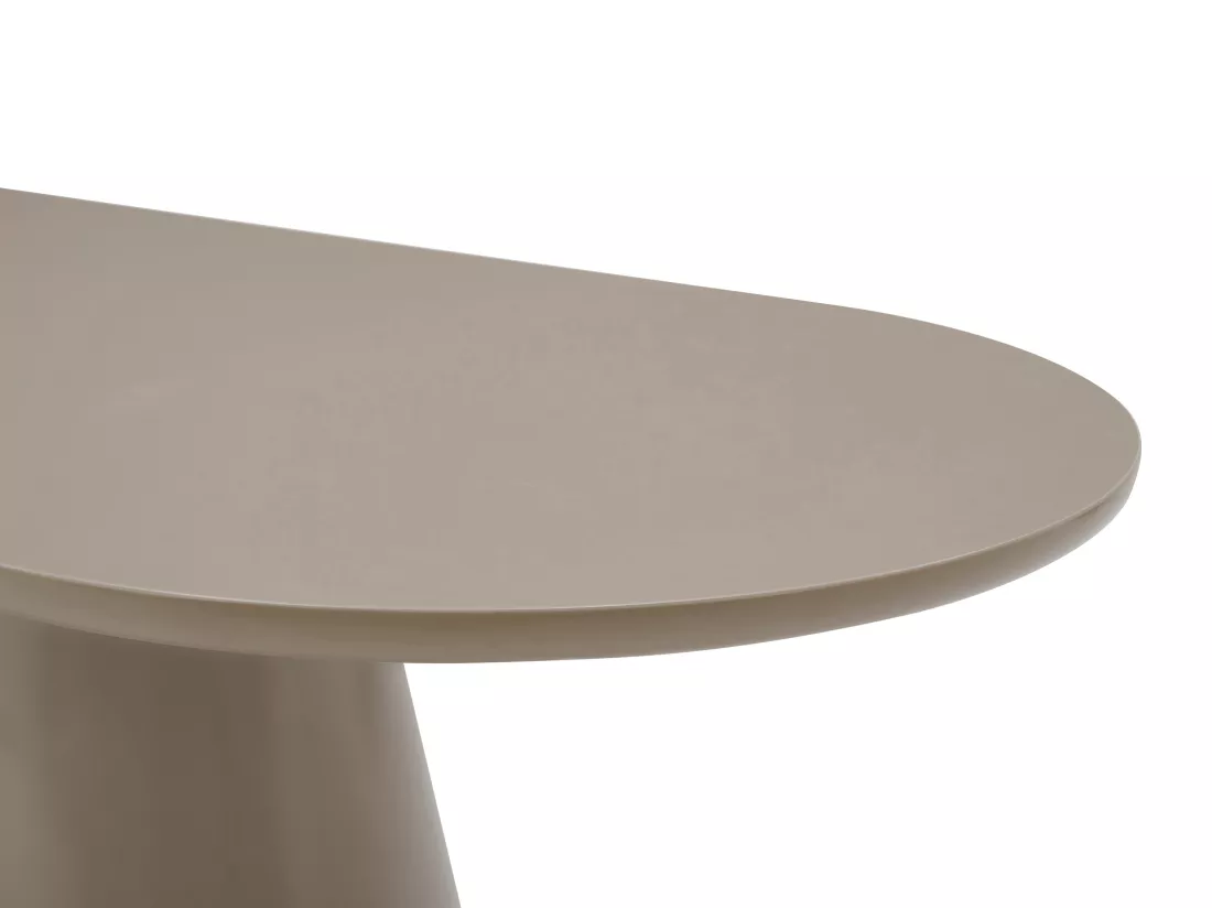 Table à manger 6 personnes en MDF - Taupe - VALIANA de Pascal Morabito