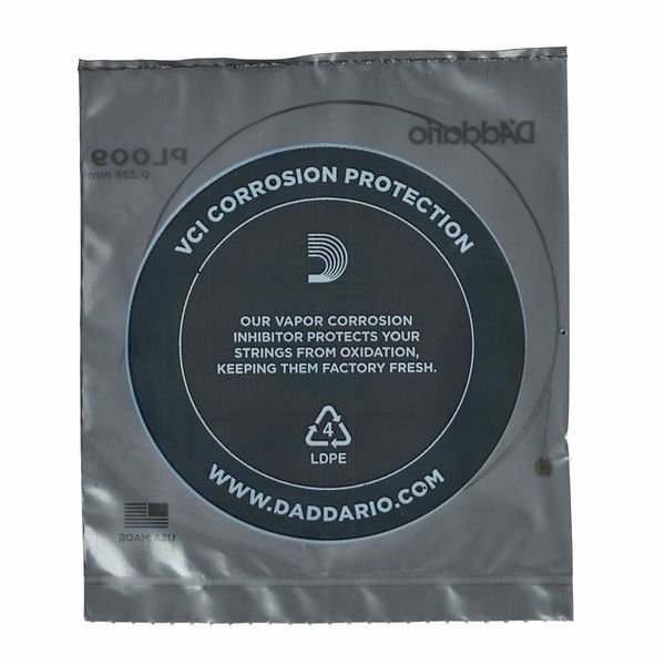 Daddario PL009 Einzelsaite für Gitarre