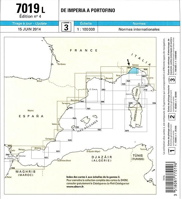 EPSHOM - 7019L DE IMPERIA A PORTOFINO