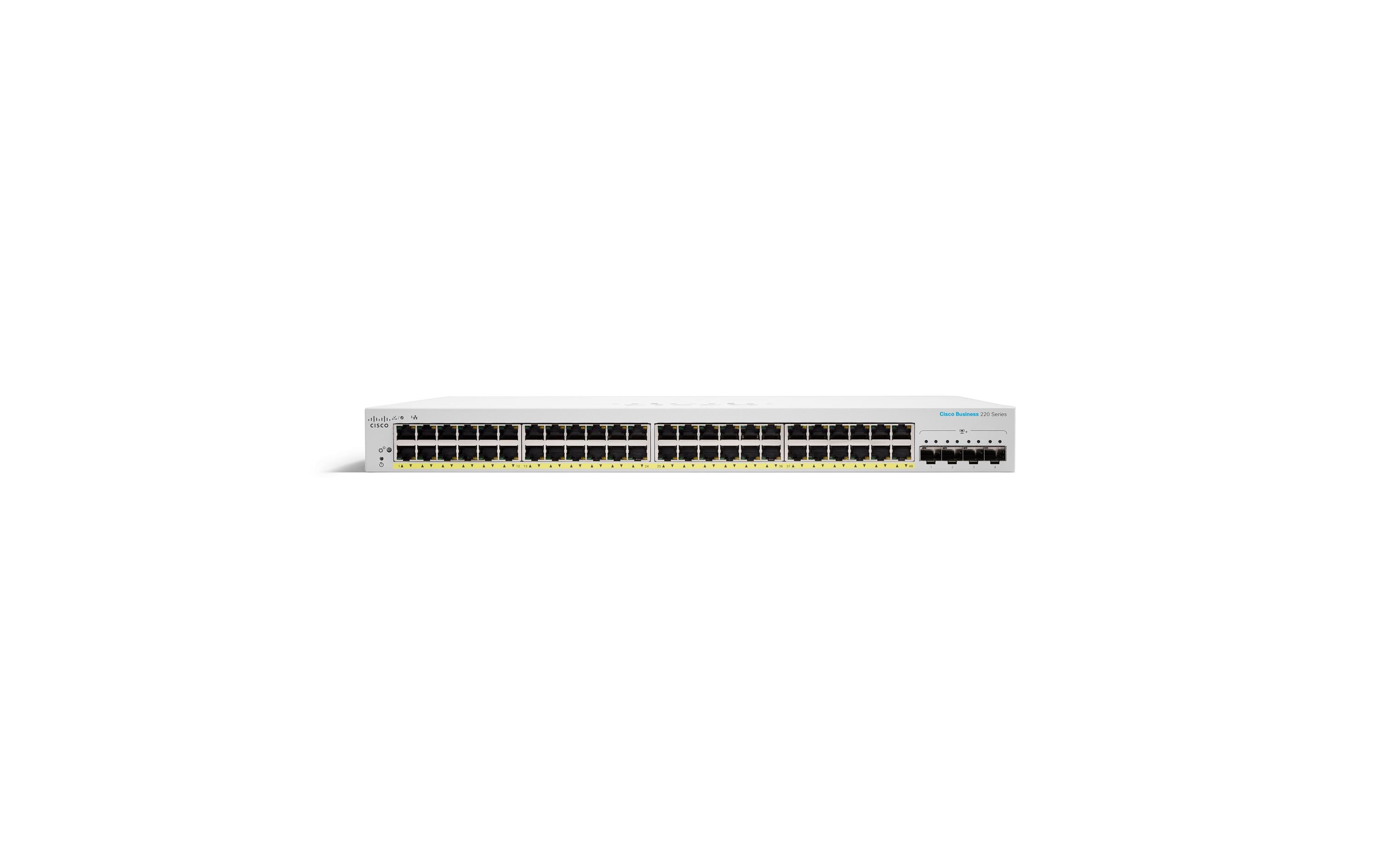Switch CBS220-48T-4X 52 Port<br>Cisco Business 220 Serie Smart Switch