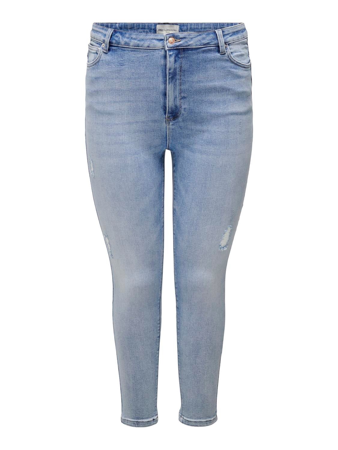 CARMILA Hohe Taille Skinny Fit Jeans Light Blue Denim