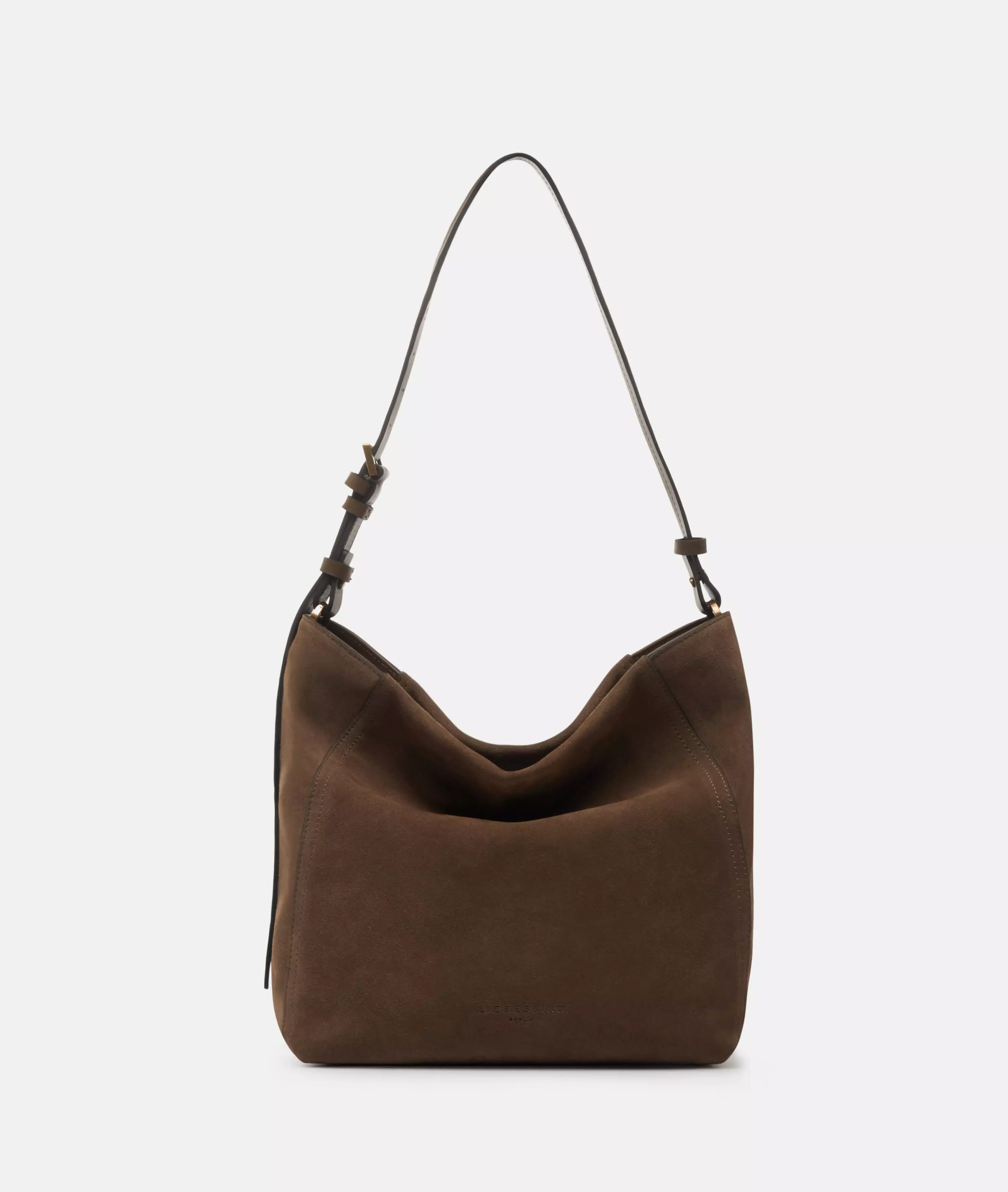Chudy Hobo M Spacious suede hobo bag