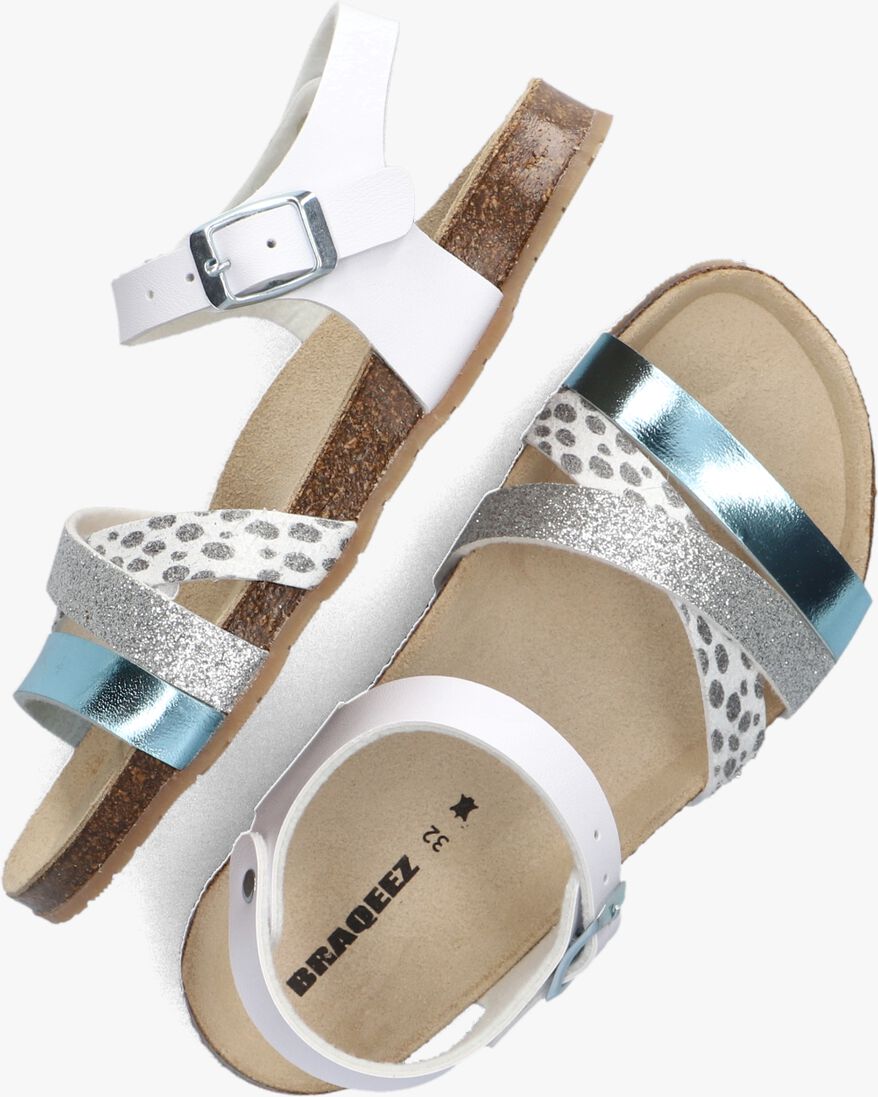BRAQEEZ witte braqeez sandalen saar spain