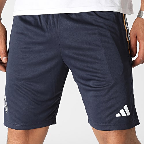 Short Jogging A Bandes Real Madrid IB0870 Bleu Marine