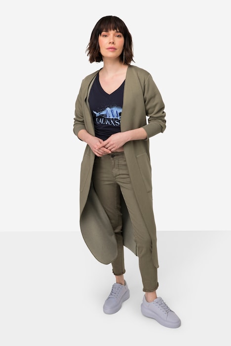 Color Jeans Julia, schmale Passform, 5-Pocket, Fransensaum