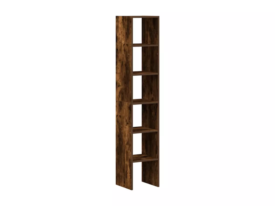 Bibliothèques 2 pcs empilable chêne fumé bois d'ingénierie