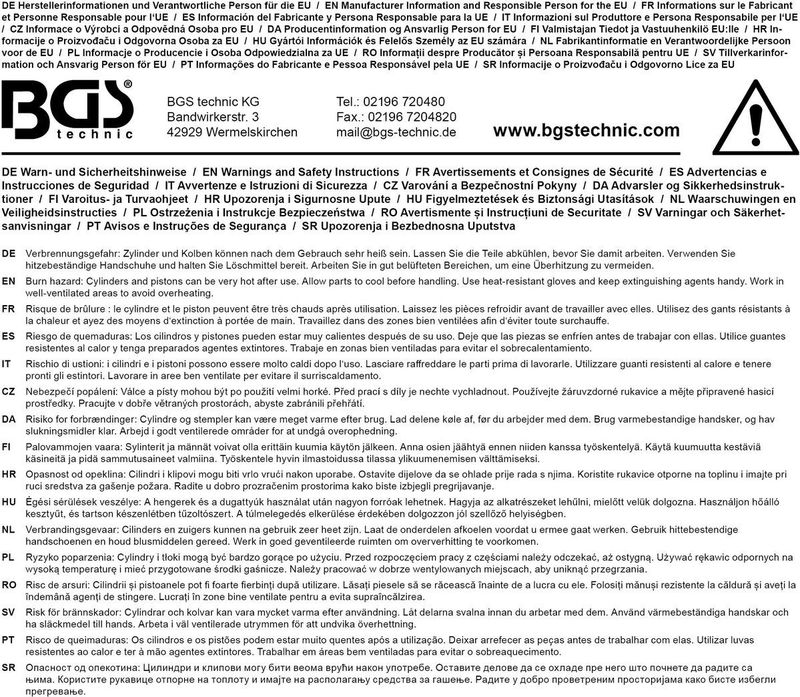 BGS Hoonapparaat flexibel, korrel 180, 68 - 70 mm