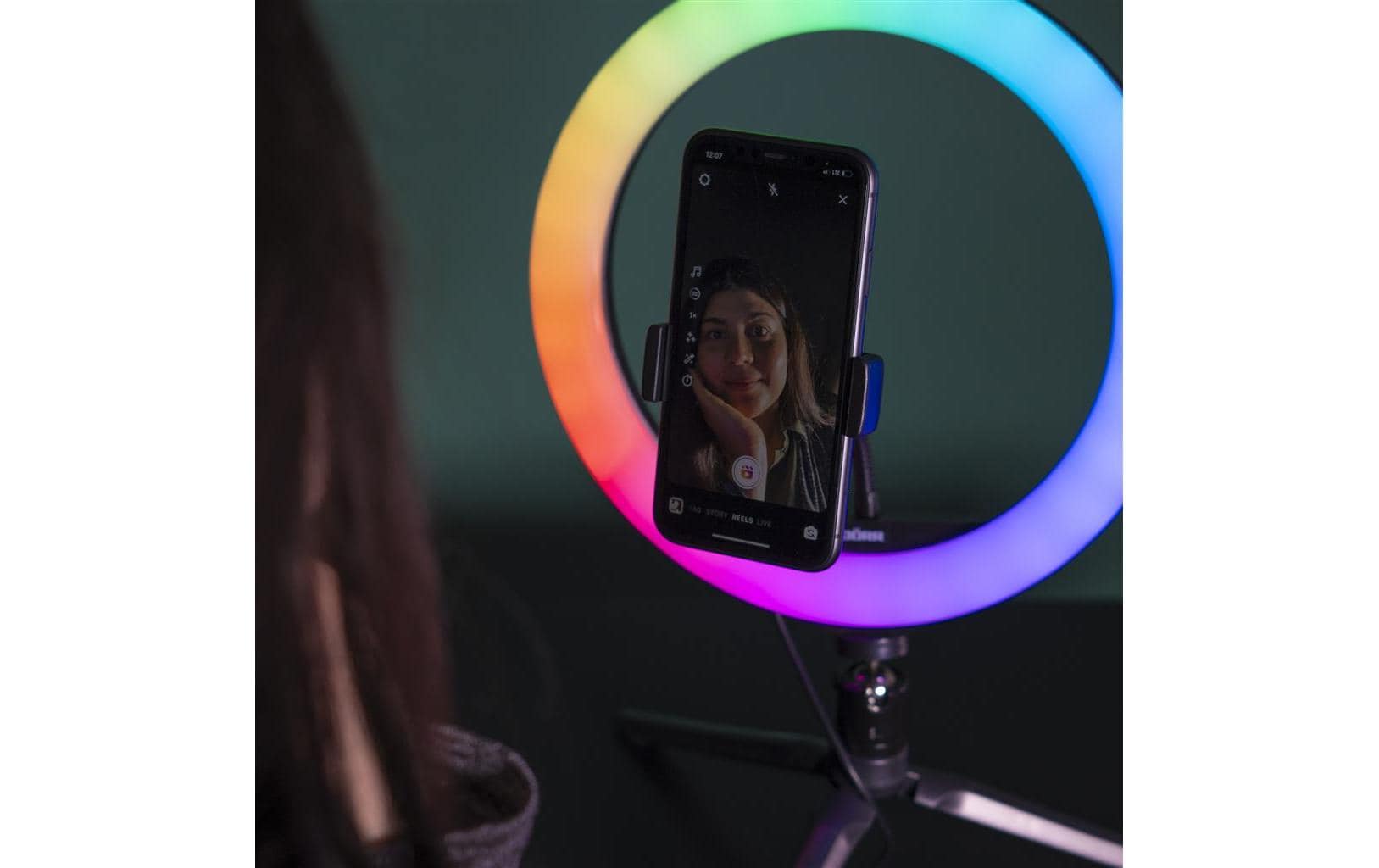 Videoleuchte Vlogging Kit VL-26 RGBRingleuchte mit spannenden, einzigartigen Farb- und Blinkeffekten