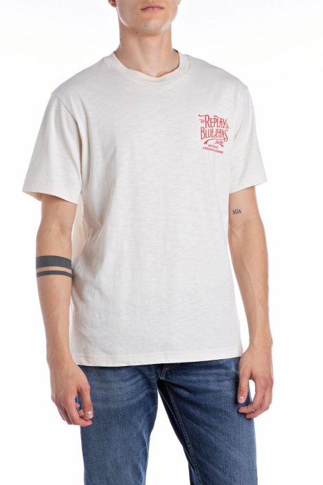 Replay witte heren t-shirt