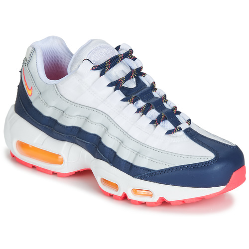 Nike - AIR MAX 95 W - Blanc / Bleu / Orange
