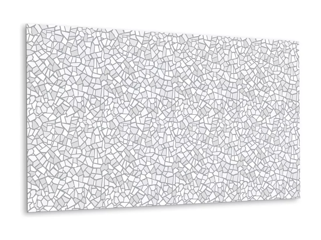Panneaux muraux en vinyle, Planches en vinyle adhésives - 100x50 cm - Mosaïque grise