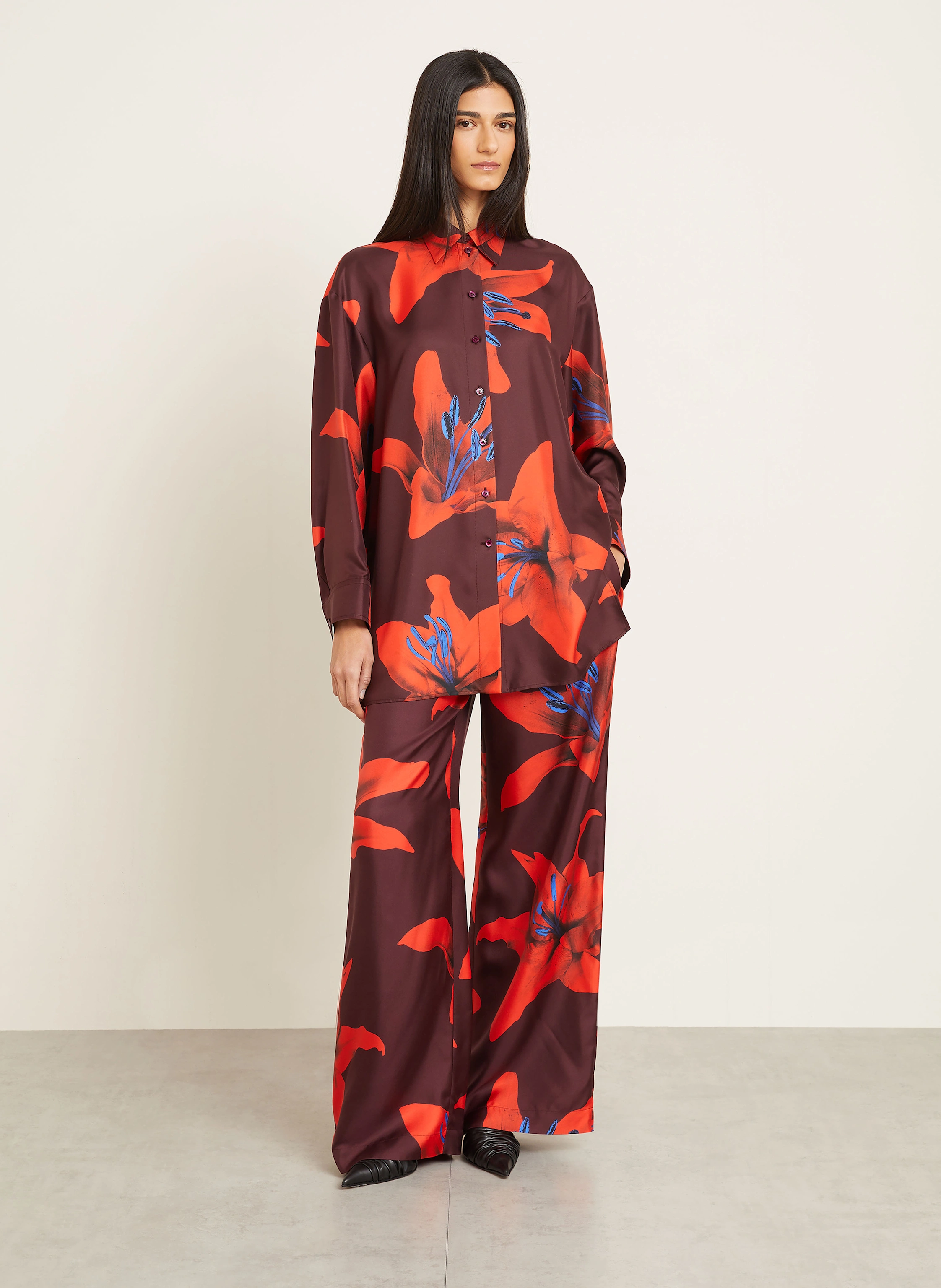 Alexander McQUEEN Marlenehose aus Seide