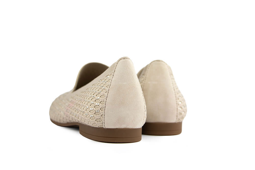 Gabor Loafer Oak Glitter Stretch Samtchevreau