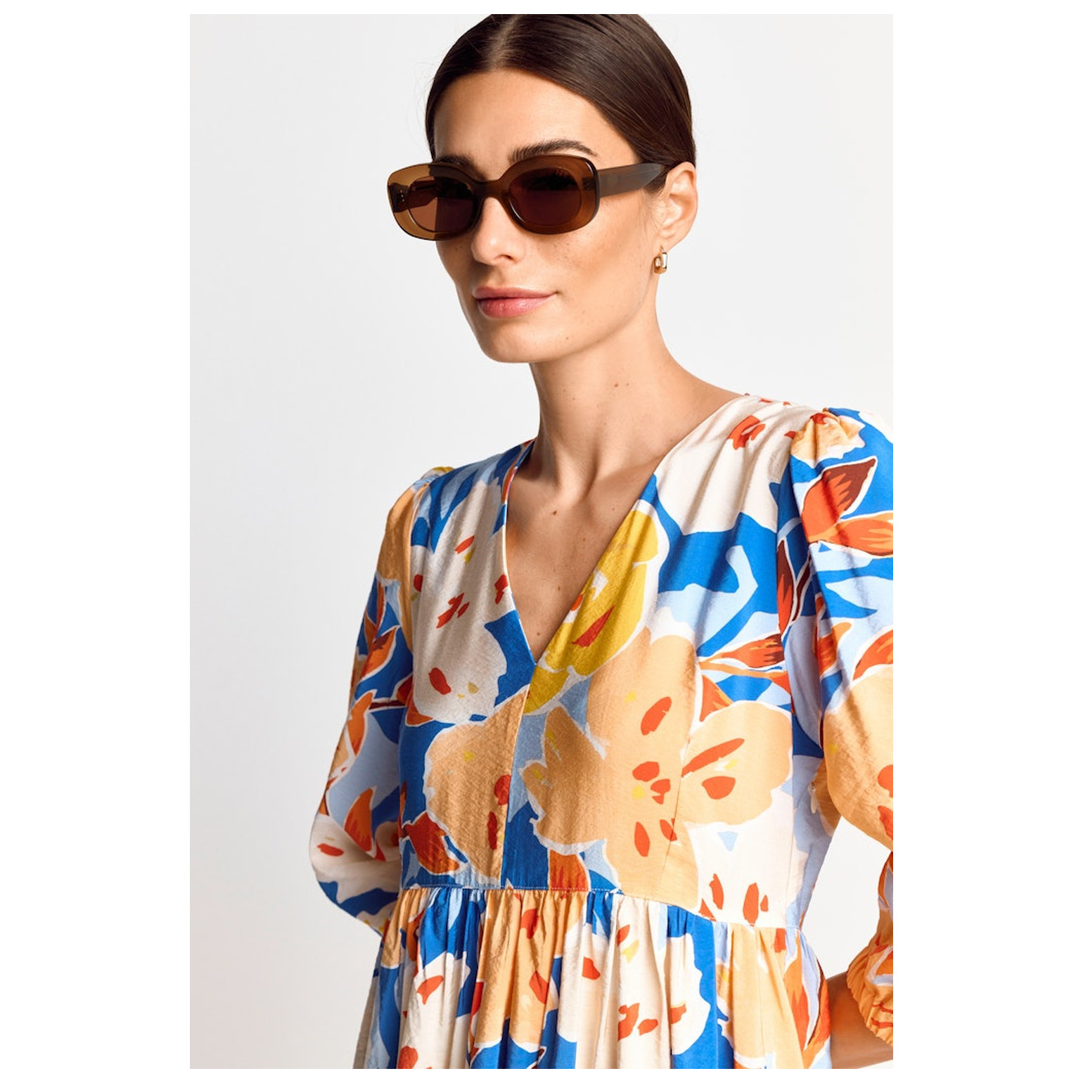 Rich & Royal Printed midi dress