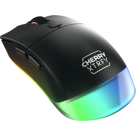 Souris Cherry XTRFY M50 Wireless gaming sans fil RGB - Connectivite filaire, Bluetooth et 2,4 GHz - Noir