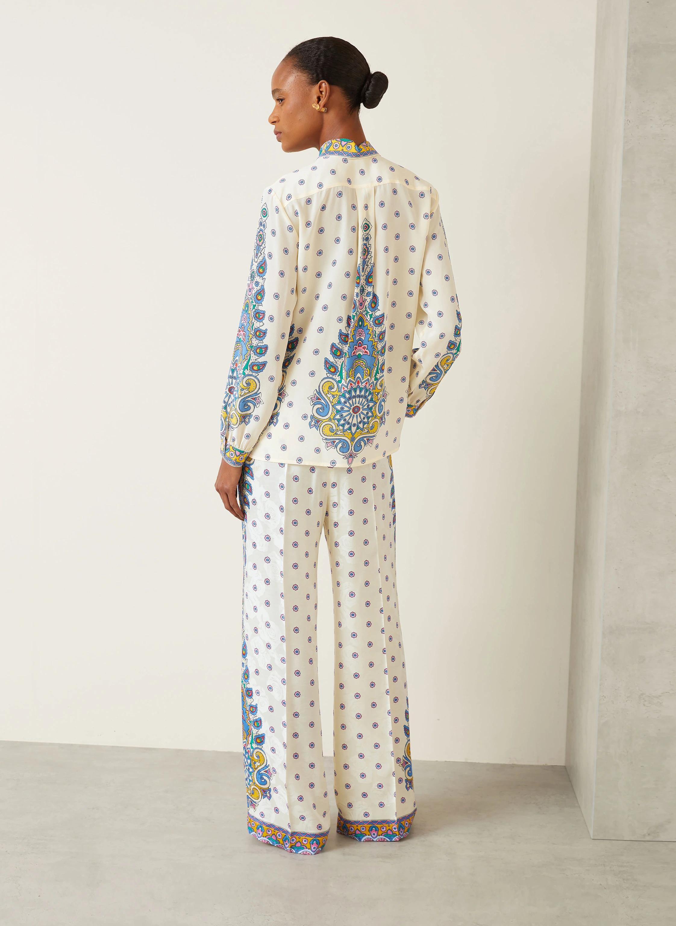 ETRO Marlenehose mit Seide
