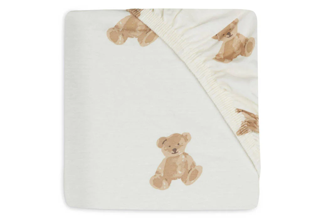 katoenen jersey wieg hoeslaken 40/50 x 80/90cm Teddy Bear