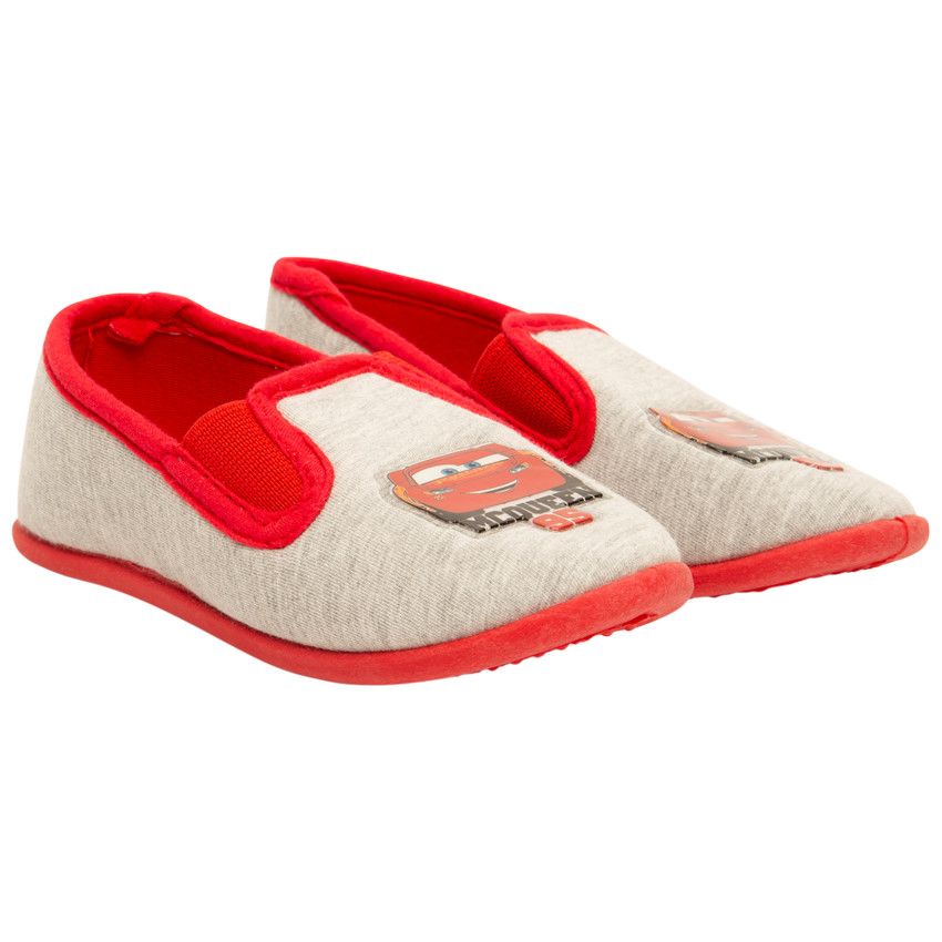 Chaussons bas patch Cars Disney-Pixar pour garçon - Gris chiné