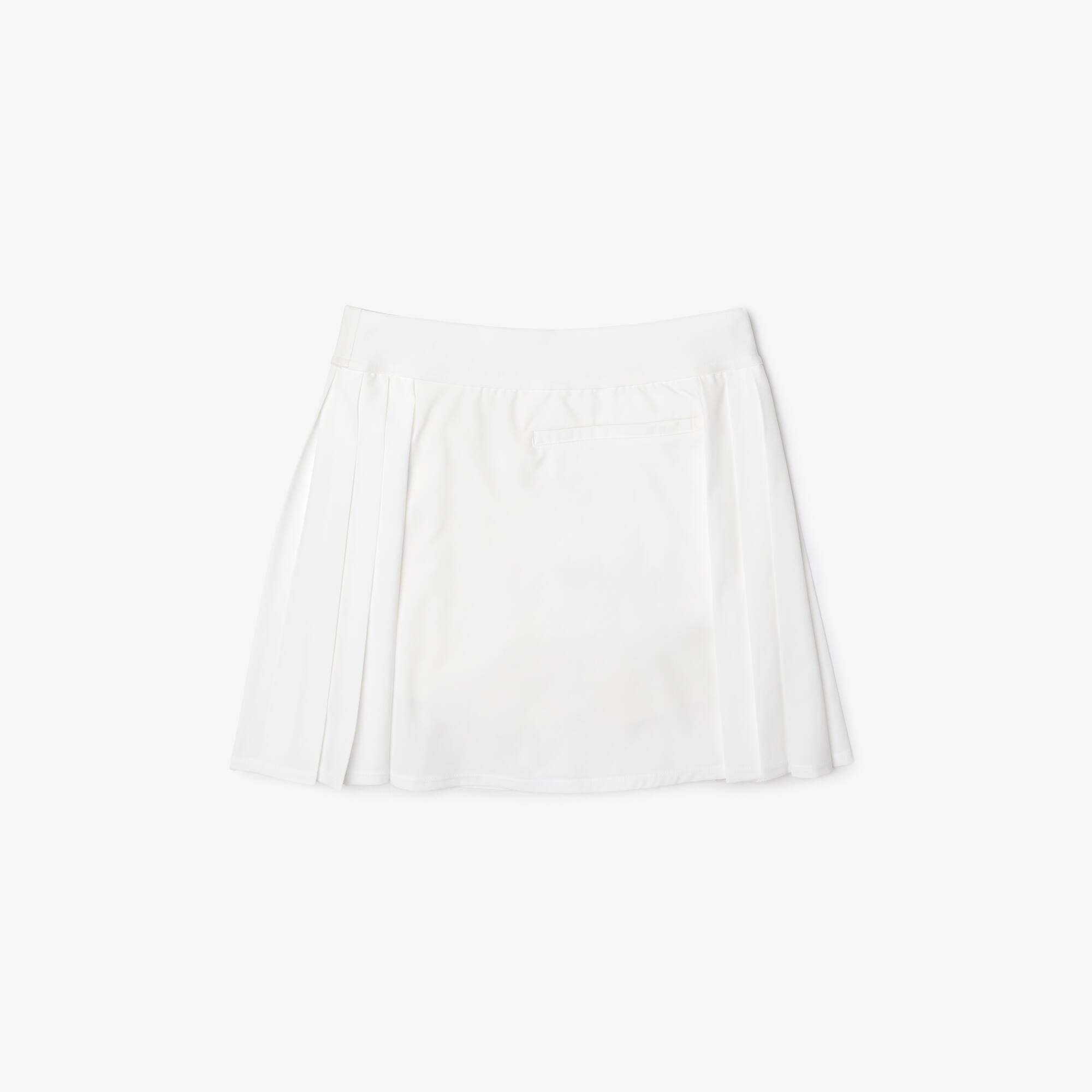 Jupe femme Golf Lacoste SPORT avec shorty intégré ultra-dry Robes & Jupes - Blanc - Lacoste - Femme