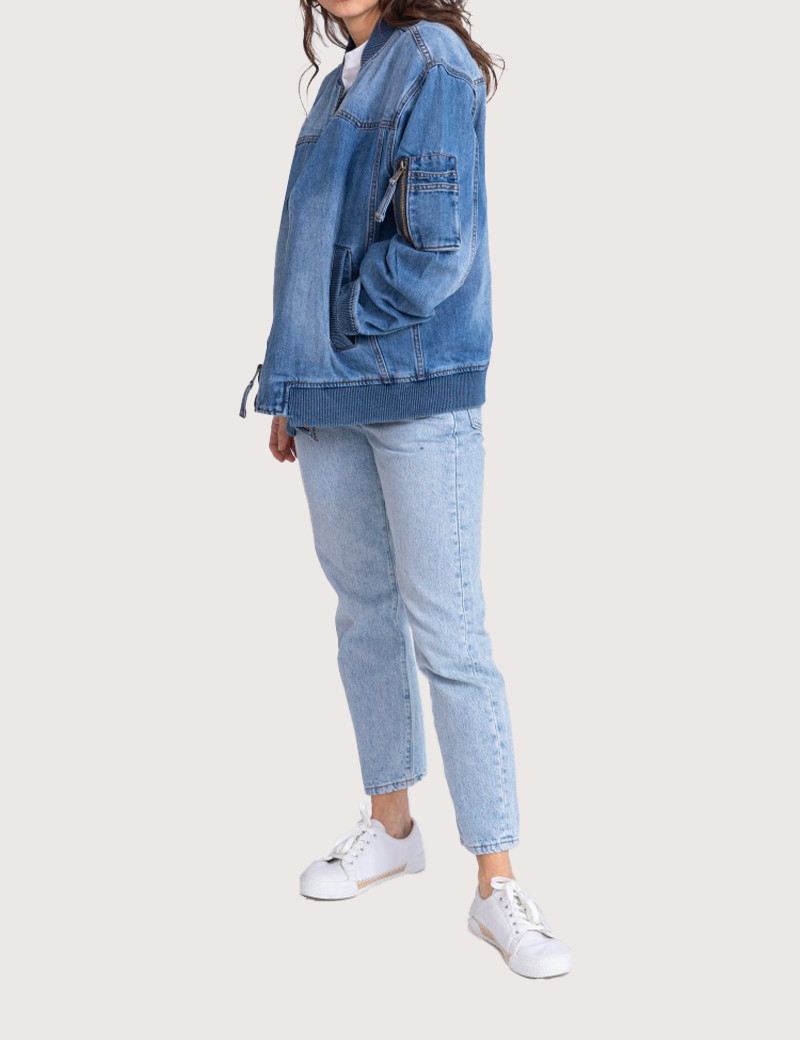 BOMBERS ORIGINALS BOMBERS FEMME DENIM BLEU CELESTE