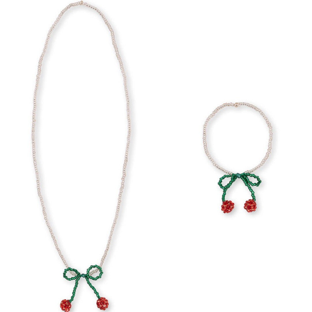 Konges sløjd ketting en armband - cherry