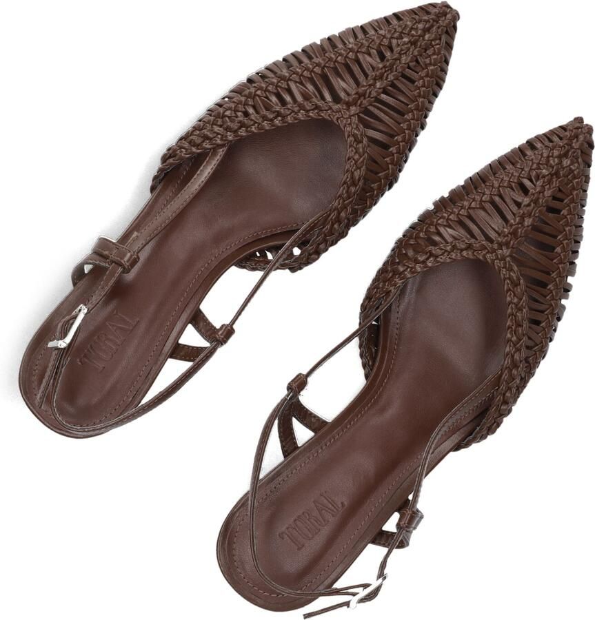 TORAL Slingbacks Dames Kathryn Maat: 39 Materiaal: Leer Kleur: Bruin