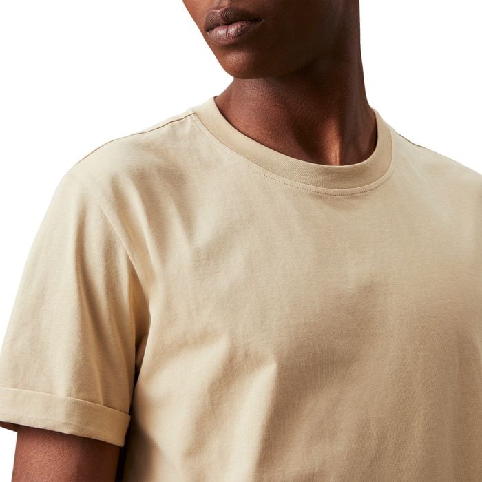Calvin Klein Badge Round Hem Shirt Heren