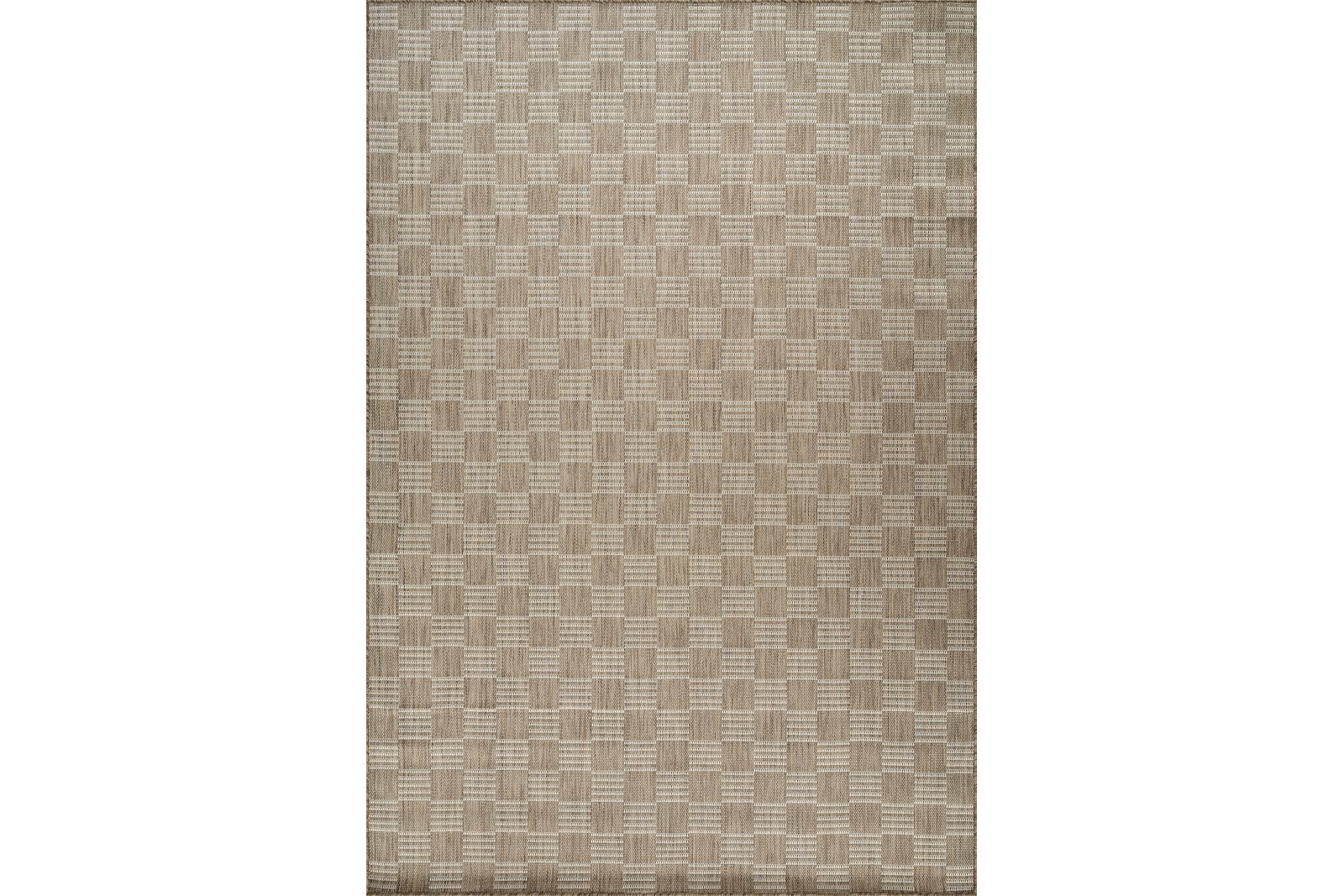 Alnes uteteppe 200x290 cm Brun/Sandfarget inne/ute