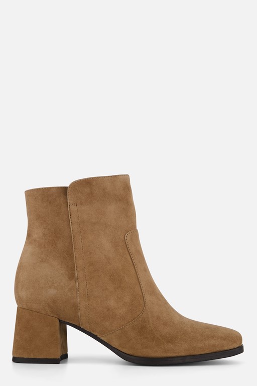 Feyn Enkellaarsjes taupe Suede