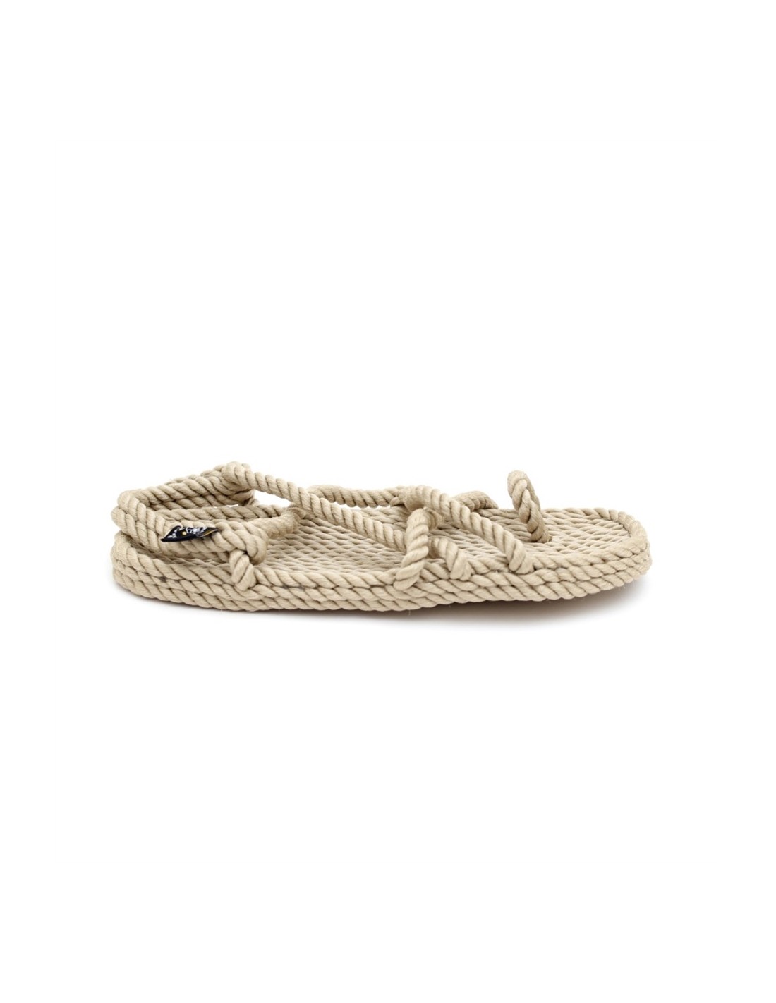 nomadic Sandales Femme toe joe beige en corde
