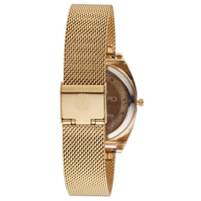 Montre à quartz en acier inoxydable - Doré