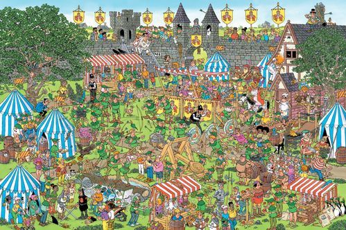 Jan van Haasteren - Robin Hood Festival - Legpuzzel - 1500 Stukjes - Gerecycled Karton