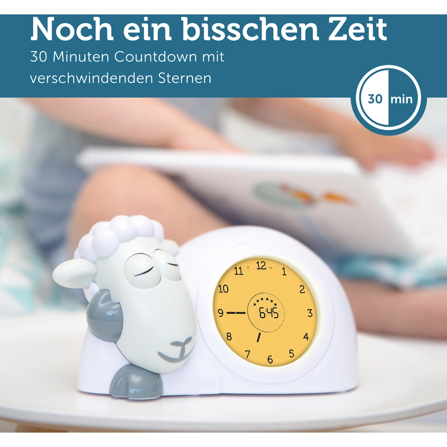 ZAZU Sam Schlaftrainer und Nachtlicht, grau