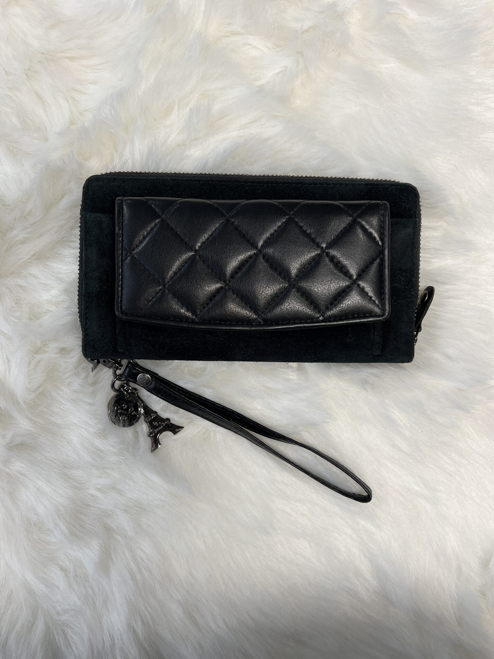 By LouLou SLB Portemonnee Black Suède