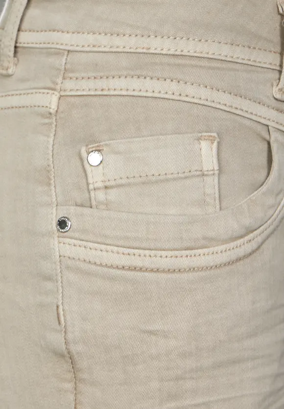 Slim Fit Color Jeans - soft sand washed