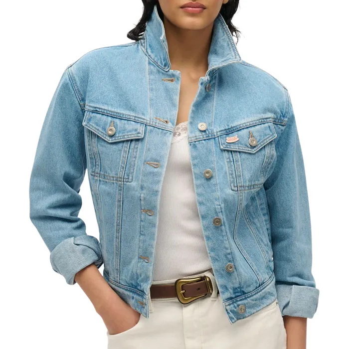 Superdry Embellished Denim Jas Dames