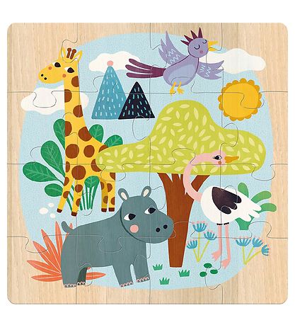 Vilac Puzzlespiel - 3x16 - Teile Teile - Tier