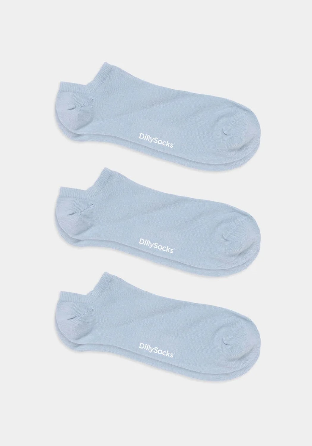 DillySocks 3er-Pack Sneakersocken Short Baby Blue