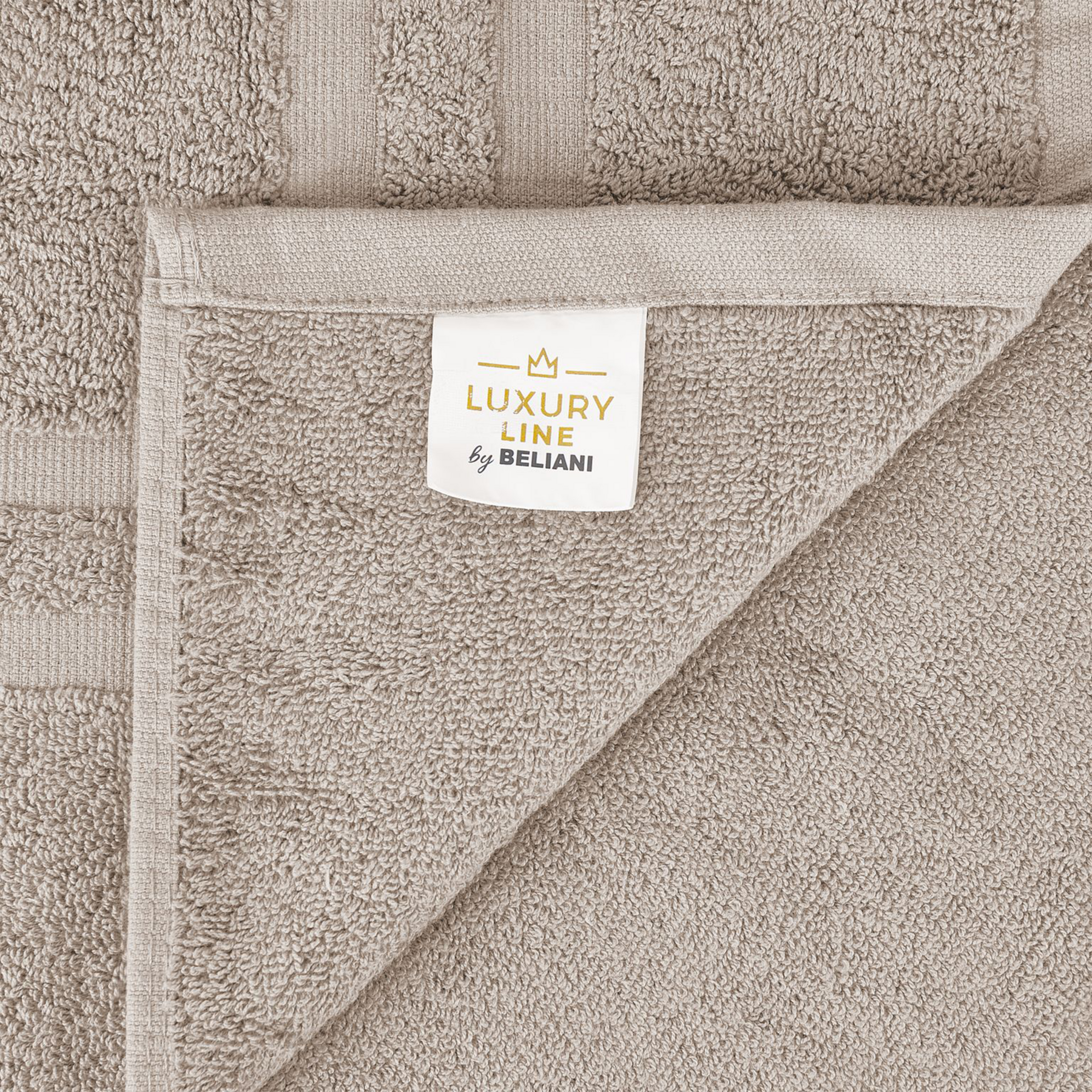 Beliani - AREORA - Handdoek set van 11 - Beige - Katoen